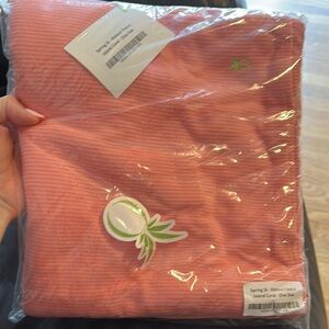 Coral Ribbed shawl